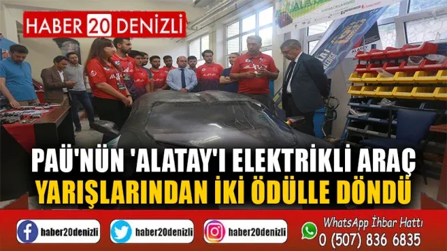 PAÜ'nün 'Alatay'ı elektrikli araç yarışlarından iki ödülle döndü