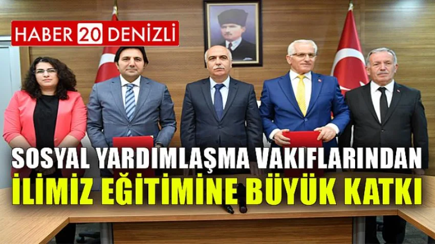 Sosyal Yardımlaşma Vakıflarından İlimiz Eğitimine Büyük Katkı