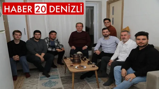 Pamukkale Adayı Pekdemir'den öğrenci evine çat kapı ziyaret