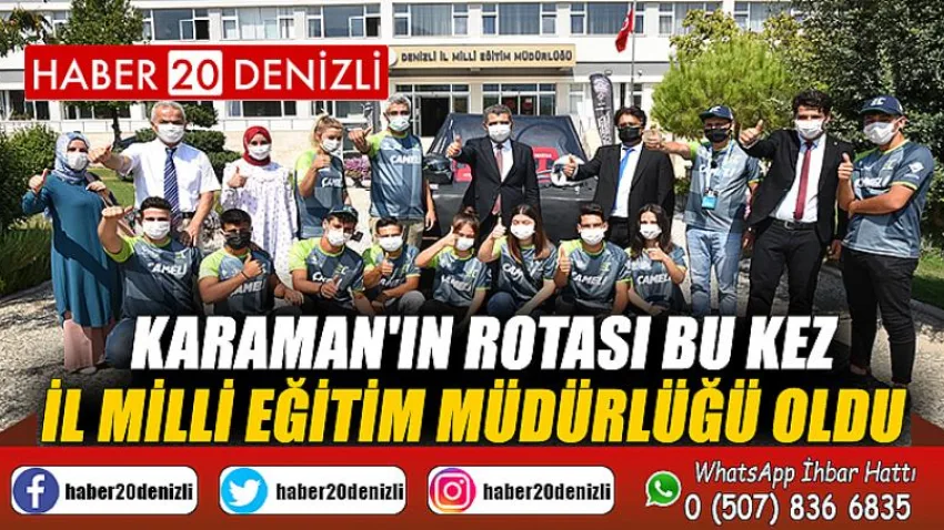 Karaman'ın rotası bu kez İl Milli Eğitim Müdürlüğü oldu