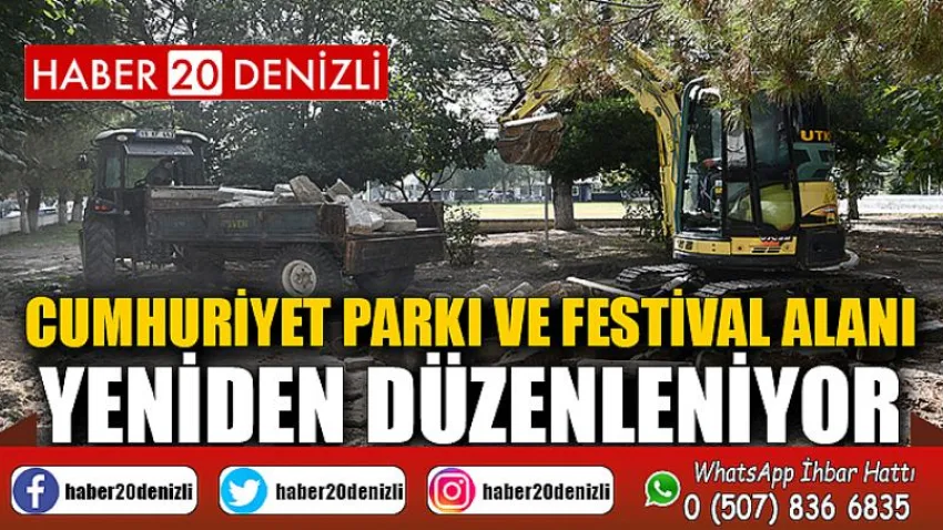 Cumhuriyet Parkı ve Festival Alanı Yeniden Düzenleniyor