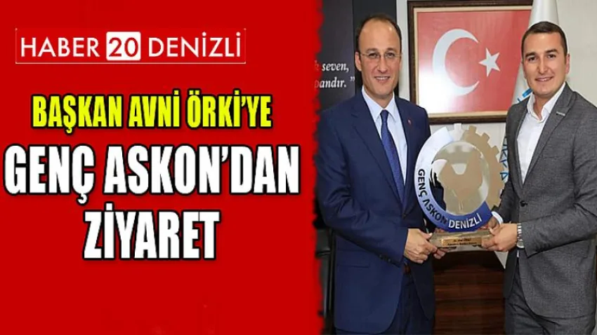 Başkan Avni Örki’ye Genç Askon’dan Ziyaret