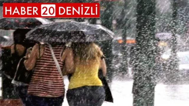 Denizli’ye şiddetli yağış uyarısı