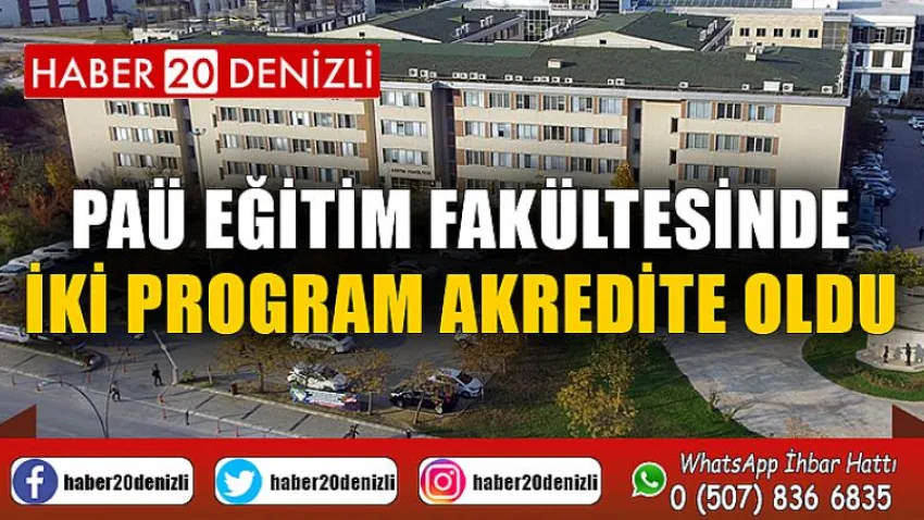 PAÜ Eğitim Fakültesinde İki Program Akredite Oldu