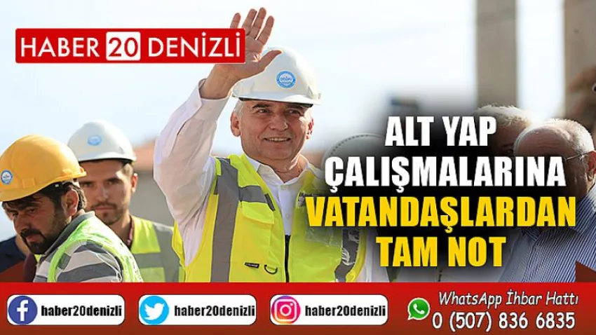 Alt yapı çalışmalarına vatandaşlardan tam not