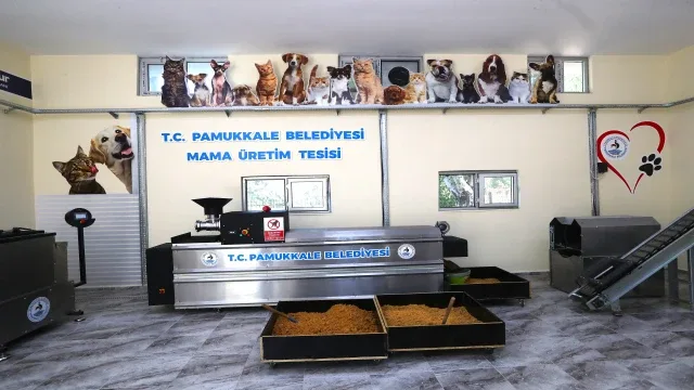 Pamukkale Belediyesi Can Dostlarımız için Mama Üretimine Başladı
