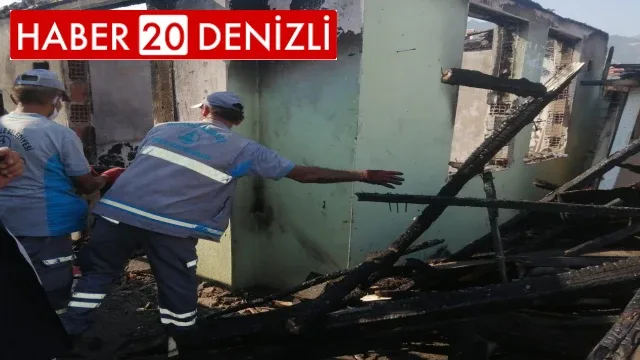 Evi yanan aile için seferber oldular