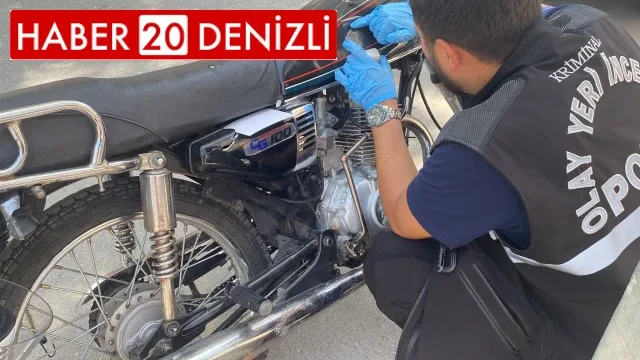 Şüpheli motosiklet çalıntı çıktı