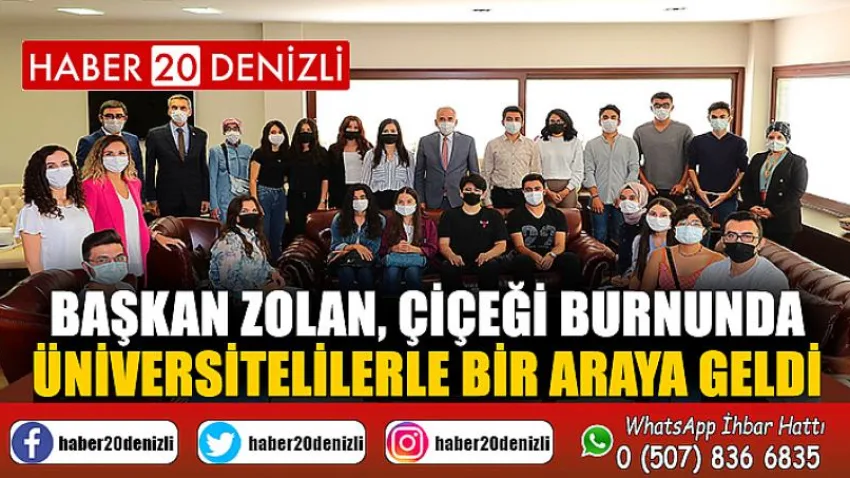 Başkan Zolan, çiçeği burnunda üniversitelilere bir araya geldi
