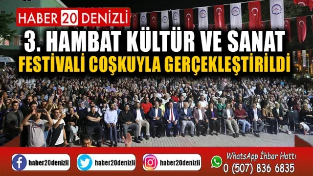 3. Hambat Kültür ve Sanat Festivali Coşkuyla Gerçekleştirildi