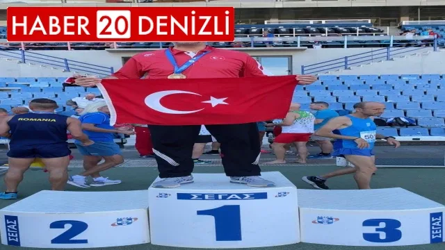 Master atlet Selanik’ten altın madalyayla döndü