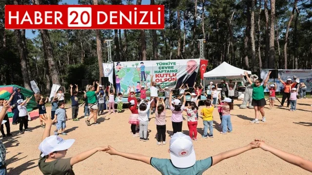 Denizli’de Çevre Haftası’nda çocukları unutulmadı