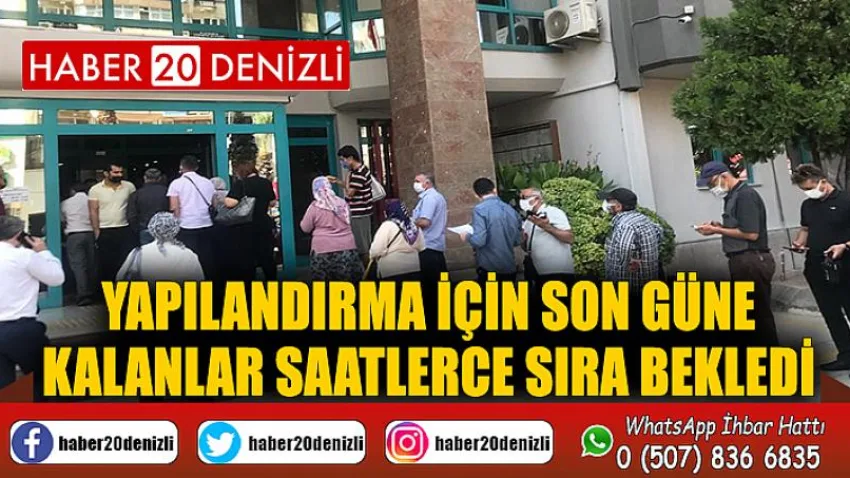Yapılandırma için son güne kalanlar saatlerce sıra bekledi