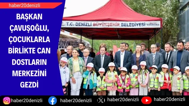 Başkan Çavuşoğlu, çocuklarla birlikte can dostların merkezini gezdi