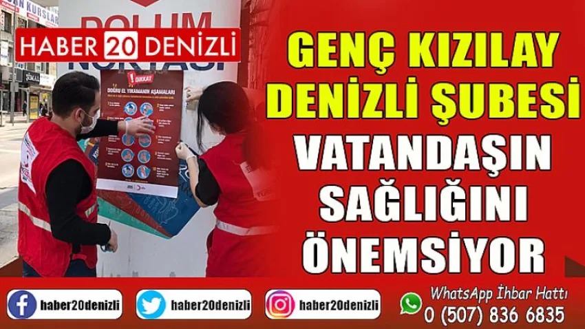 Genç Kızılay Denizli Şubesi Vatandaşın Sağlığını Önemsiyor