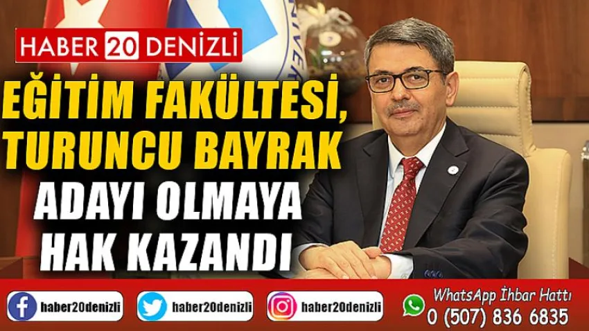 Eğitim Fakültesi, Turuncu Bayrak Adayı Olmaya Hak Kazandı