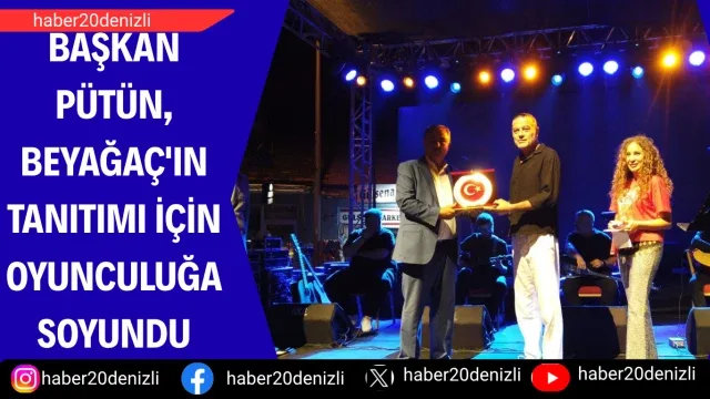 Başkan Pütün, Beyağaç'ın tanıtımı için oyunculuğa soyundu