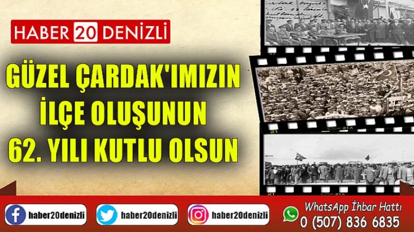 Güzel Çardak'ımızın İlçe Oluşunun 62. Yılı Kutlu Olsun