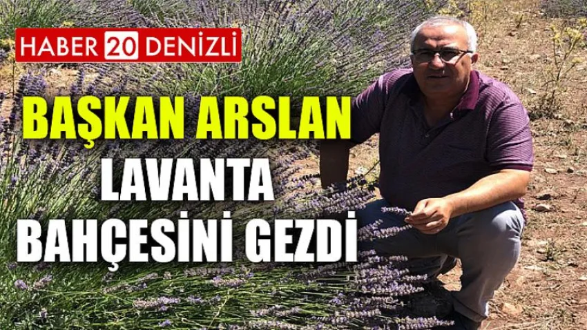 Başkan Arslan Lavanta Bahçesini Gezdi