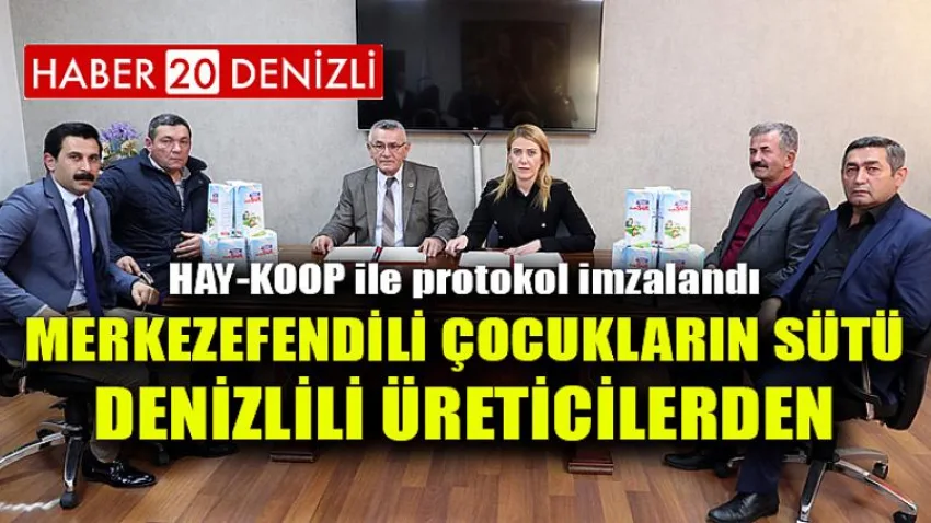 Merkezefendili Çocukların Sütü Denizlili Üreticilerden