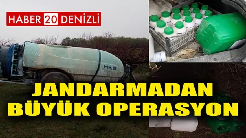 Jandarmadan Büyük Operasyon