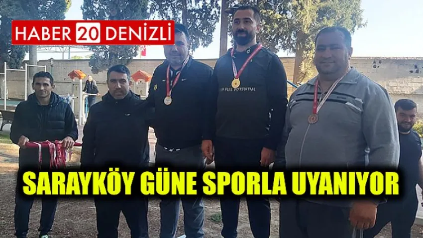 Sarayköy Güne Sporla Uyanıyor