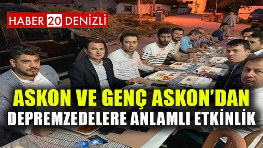 Askon ve Genç Askon’dan Depremzedelere Anlamlı Etkinlik