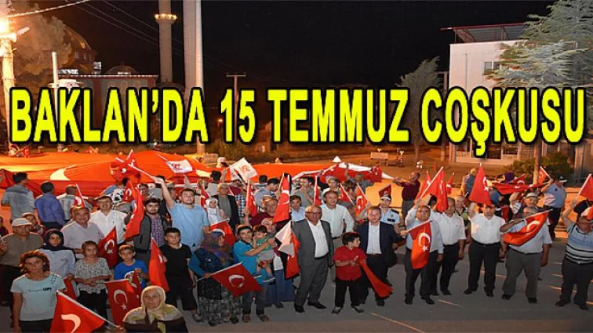 Baklan'da 15 Temmuz Coşkusu