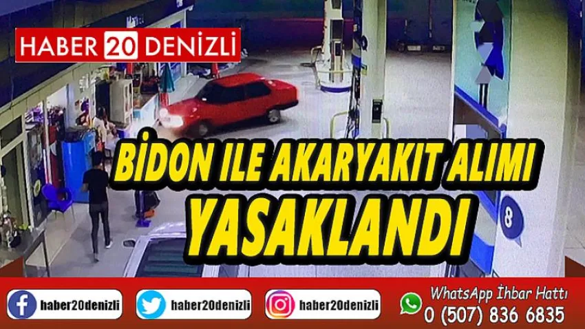 Bidon ile akaryakıt alımı yasaklandı