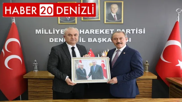 Milletvekili Şahin Tin, MHP İl Başkanı Yusuf Garip’e ziyaretinde konuştu: “CUMHUR İTTİFAKI GÜÇLÜ YARINLARIN GÜVENCESİDİR”