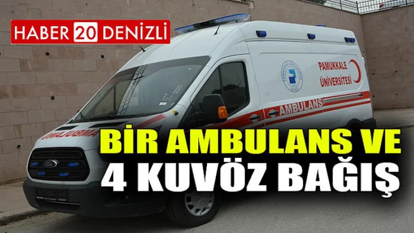 Bir Ambulans ve 4 Kuvöz Bağış