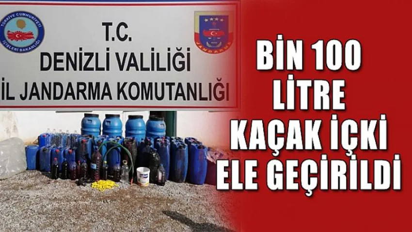 Bin 100 Litre Kaçak İçki Ele Geçirildi