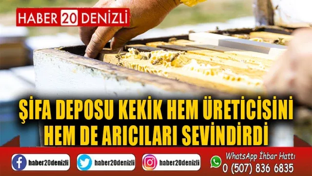 Şifa deposu kekik hem üreticisini hem de arıcıları sevindirdi