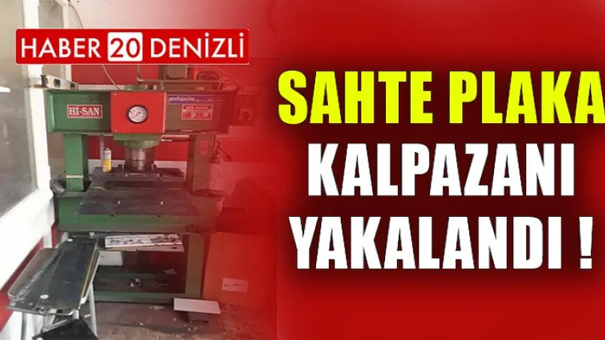 Sahte Plaka Kalpazanı Yakalandı !