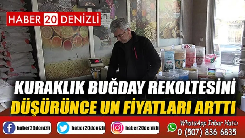 Kuraklık buğday rekoltesini düşürünce un fiyatları arttı