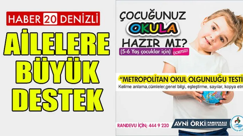 Pamukkale Belediyesi’nden Ailelere Büyük Destek