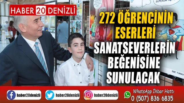 272 öğrencinin eserleri sanatseverlerin beğenisine sunulacak