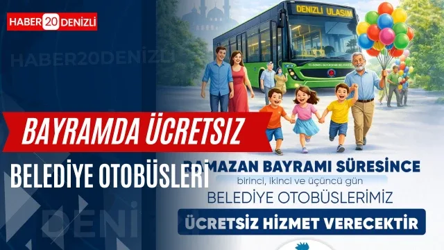 ​Denizli Büyükşehir’den bayramda ücretsiz ulaşım kolaylığı