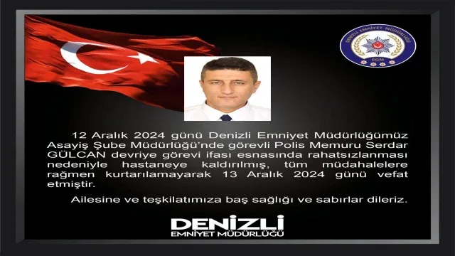 Görev Esnasına Hayatını Kaybeden Polis Memuru için Tören Düzenlendi