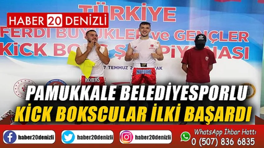 Pamukkale Belediyesporlu Kick Bokscular İlki Başardı