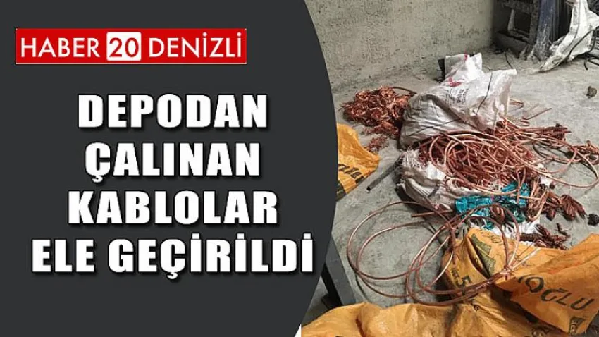 Depodan Çalınan Kablolar Ele Geçirildi