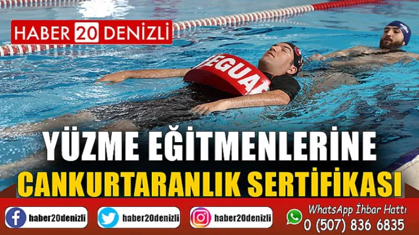 Yüzme eğitmenlerine cankurtaranlık sertifikası