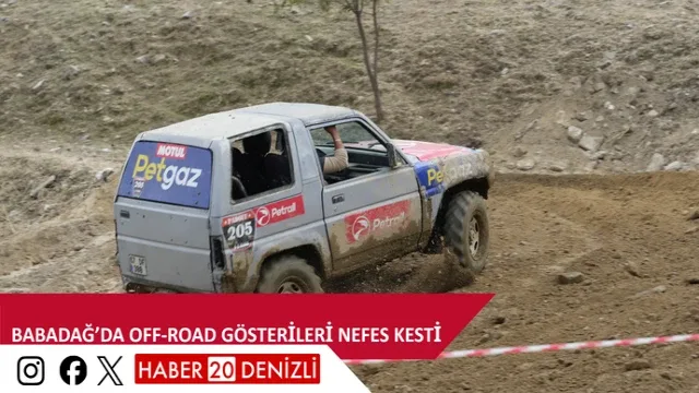 Babadağ’da off-road gösterileri nefes kesti