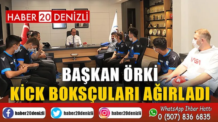 Başkan Örki Kick Boksçuları Ağırladı