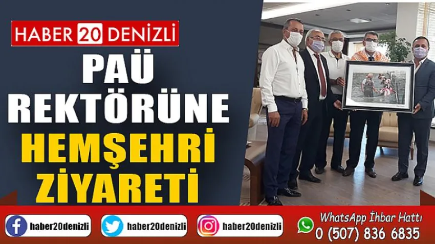 PAÜ Rektörüne Hemşehri Ziyareti