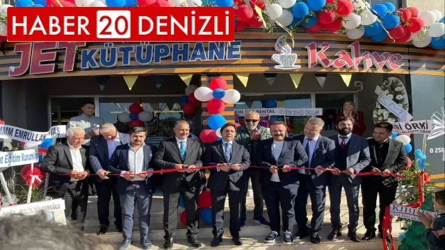 Denizli’nin en büyük özel kütüphanesi jet kütüphane açıldı