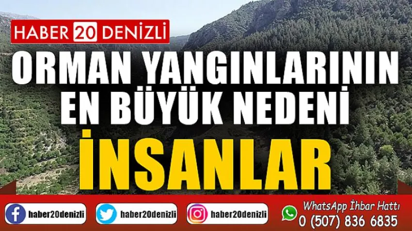 Orman yangınlarının en büyük nedeni insanlar