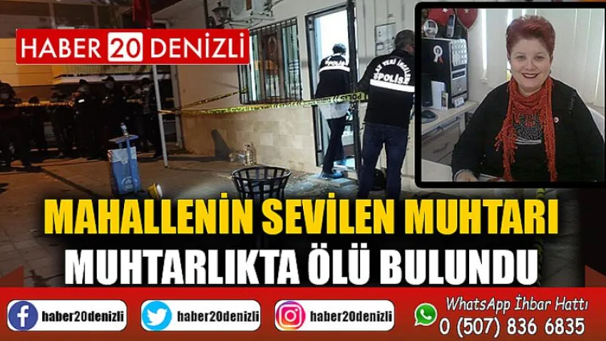 Mahallenin sevilen muhtarı, muhtarlıkta ölü bulundu