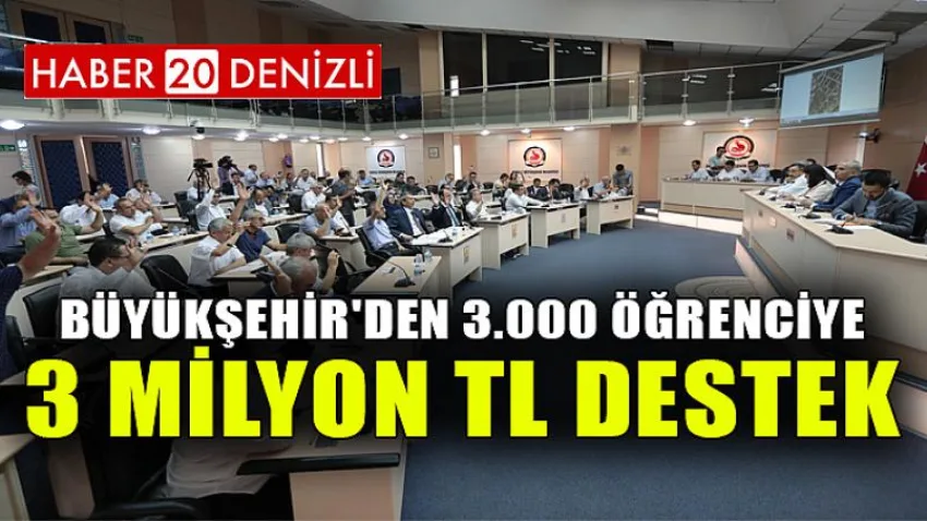 Büyükşehir'den 3.000 öğrenciye 3 milyon TL destek