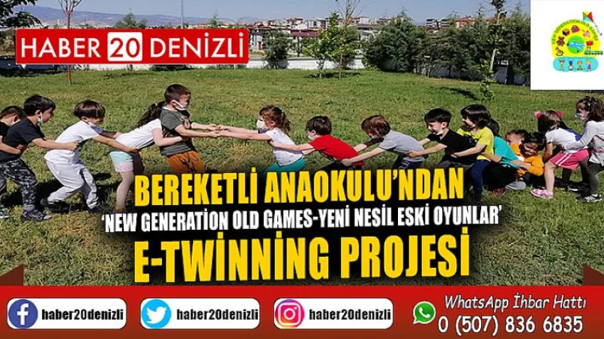 Bereketli Anaokulu’ndan ‘New Generation Old Games- Yeni Nesil Eski Oyunlar’ E-twinning Projesi